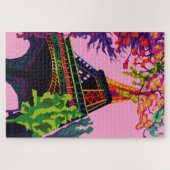 エッフェルカラフルタワーお祝い ジグソーパズル (横)