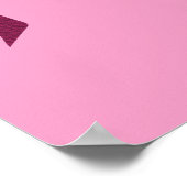 エッフェルカラフルタワーお祝い ポスター (角)