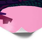 エッフェルカラフルタワーお祝い ポスター (コーナー)