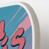 エッフェルスマッシュ – パリピックボールデザイン ピックルボールラケット (左詳細)