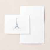 エッフェルタワーありがとう 箔カード (ディスプレー)