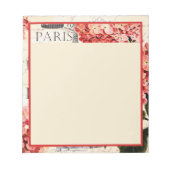 エッフェルタワーとアジサイ ノートパッド (正面)