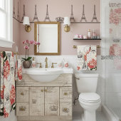 エッフェルタワーとアジサイ バスタオルセット