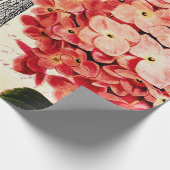 エッフェルタワーとアジサイ ラッピングペーパー (角)