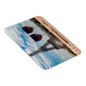 エッフェルタワーとワインの2つのグラス マグネット (右側)