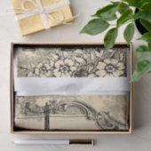 エッフェルタワーと単語"パリ"プリント 薄葉紙 (ギフト)