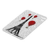 エッフェルタワーと赤い熱気球 マグネット (左側)