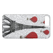 エッフェルタワーと赤い熱気球 Case-Mate iPhoneケース (裏面(横))