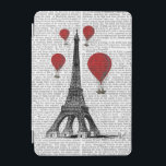 エッフェルタワーと赤い熱気球 iPad MINIカバー<br><div class="desc">交通と旅行</div>