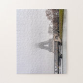 エッフェルタワーと霧の日のBir-hakeim橋 ジグソーパズル (縦)