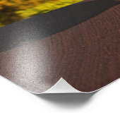 エッフェルタワーにブリージーチーズが入ったワインのグラス フォトプリント            (角)