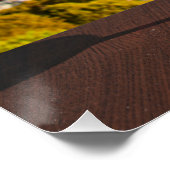 エッフェルタワーにブリージーチーズが入ったワインのグラス ポスター (コーナー)