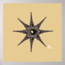 エッフェルタワーのスターポスター