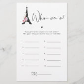 エッフェルタワーのミニマリストどこ我々ブライダルゲーム (正面)