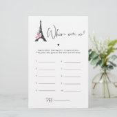 エッフェルタワーのミニマリストどこ我々ブライダルゲーム (スタンド正面)