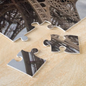 エッフェルタワーのワイドショット – パリ,フランス ジグソーパズル (側面)