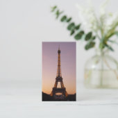 エッフェルタワーの夕日 名刺 (スタンド正面)
