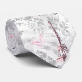 エッフェルタワーの蘭の背景 ネクタイ (ロール)