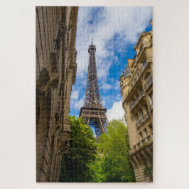 エッフェルタワーの間の建物，パリ，フランス ジグソーパズル