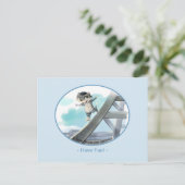 エッフェルタワーはがき – おもしろい ポストカード (スタンド正面)