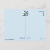 エッフェルタワーはがき – おもしろい ポストカード (裏面)