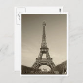 エッフェルタワーはがき ポストカード (正面/裏面)