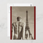 エッフェルタワーはがき ポストカード (正面/裏面)