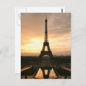 エッフェルタワーアットサンライズザトロカデロ ポストカード (正面/裏面)