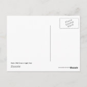 エッフェルタワーアットナイトパリフランスポストカードブルー ポストカード (裏面)