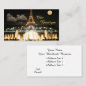 エッフェルタワーアットナイト 名刺 (正面/裏面)