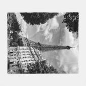 エッフェルタワーアットパリ（フランス） フリースブランケット (正面(横))