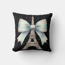エッフェルタワーウィズボウ装飾用クッション クッション