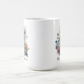 エッフェルタワーウォーター花模様ズ,パリフランス コーヒーマグカップ (中央)