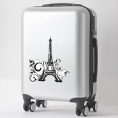 エッフェルタワーカスタムのカットビニールシール シール (スーツケース)