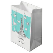 エッフェルタワーカスタム文字抱き枕 ミディアムペーパーバッグ (正面アングル)