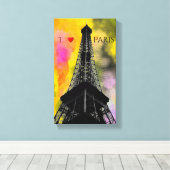 エッフェルタワーキャンバスプリント キャンバスプリント (インサイチュ (ウッドフロア))