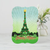 エッフェルタワークリスマスコラージュ シーズンカード (スタンド正面)