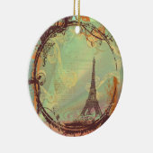 エッフェルタワークリスマス装飾品 セラミックオーナメント (右)