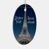 エッフェルタワークリスマス装飾品 セラミックオーナメント (右)