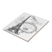 エッフェルタワーコラージュ タイル (側面)