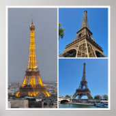 エッフェルタワーコラージュ ポスター (正面)