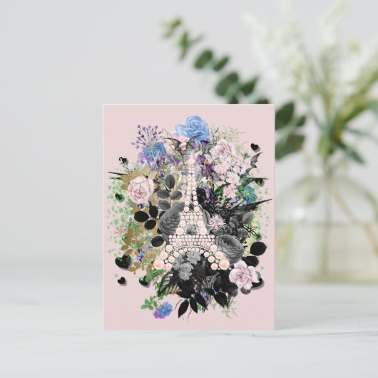 エッフェルタワーコラージュ ポストカード (スタンド正面)