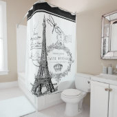 エッフェルタワーシャワーカーテン シャワーカーテン (インサイチュ)