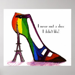 エッフェルタワーシューズポスター ポスター