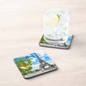 エッフェルタワーショットグラス コースター (右側)