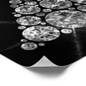 エッフェルタワーシルバーグレースワロフスキークリスタルパリ ポスター (角)