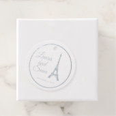 エッフェルタワーシルバーフォイル結婚ズの装飾 フェイバータグ (箱)