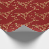 エッフェルタワージョユーノールラッピング紙 ラッピングペーパー (角)