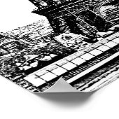 エッフェルタワースケッチ19世紀 ポスター (角)