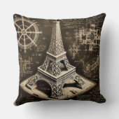 エッフェルタワースケッチ クッション (裏面)